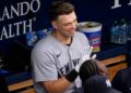 Ben Rice hit two homers helping the Yankees win 12-4 over the Rays in Florida, July 9, 2026.