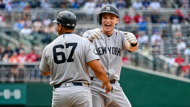 Ben Rice's clutch triple helped the Yankees' beat the Nationals 5-3 in Washington, D.C., July 12, 2026.