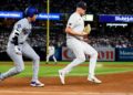 Brent Headrick ran out Ohtani as the Yankees beat the Dodgers 2-1 in New York, July 19, 2026.