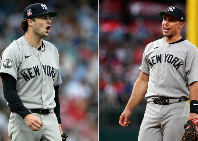 Cam Schlittler fans 12 and Paul Goldschmidt homers as the Yankees beat the Phillies 1-0, Philadelphia, July 24, 2026.