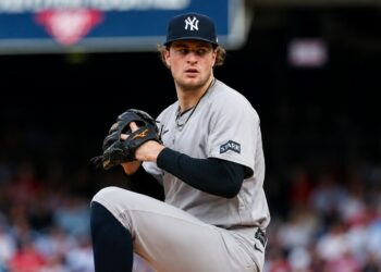 Cam Schlittler came back after giving two homers in first three at bats and tie 74-year-old franchise history in the Yankees' 4-2 win over the Nationals in Washington, D.C., July 11, 2026.