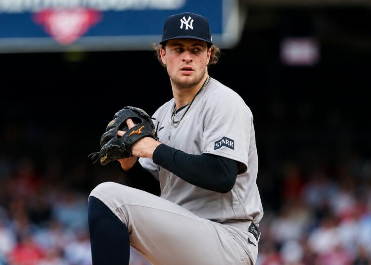 Cam Schlittler came back after giving two homers in first three at bats and tie 74-year-old franchise history in the Yankees' 4-2 win over the Nationals in Washington, D.C., July 11, 2026.