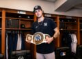 Cam Schlittler notched 12 strikeouts, his second in the season, in the Yankees' 1-0 win over the Phillies, Philadelphia, July 24, 2026.