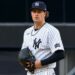 Cam Schlittler reacts after giving up a home run in the first inning in the Yankees' 9-3 loss to the Tigers in New York, Jun 30, 2026.