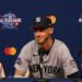 Yankees star Cody Bellinger talks to reporters after winnning 2026 All-Star MVP honor in Philadelphia, July 14, 2026.