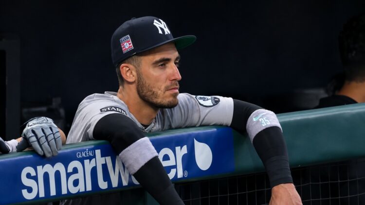 Cody Bellinger exited with a hamstring injury during the Yankees' 3-1 win over the Phillies, Philadelphia, July 25, 2026.