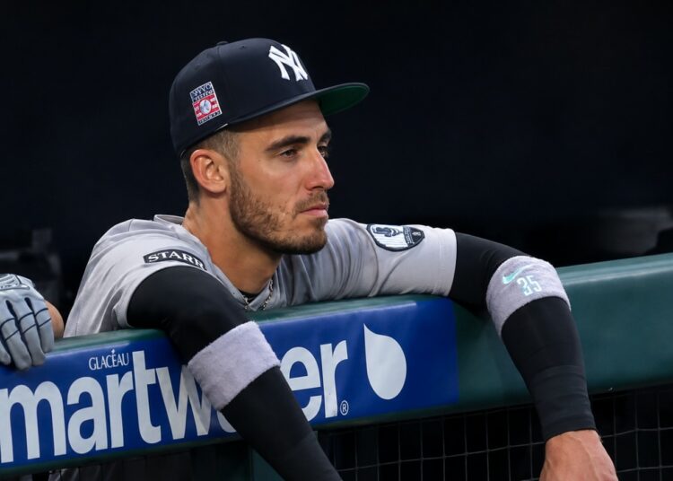 Cody Bellinger exited with a hamstring injury during the Yankees' 3-1 win over the Phillies, Philadelphia, July 25, 2026.