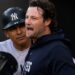 Gerrit Cole yells at Yankees dugout over pitch clock penalty in the 3-2 win over the White Sox, Chicago, July 28, 2026.