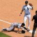 Jasson Dominguez was caught at 3B after a wrong slide during the Yankees' 2-1 extra-inning loss to the White Sox, Chicago, July 30, 2026.