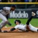 Jazz Chisholm committed a defensive error in the first inning during the Yankees' 9-5 win over the White Sox, Chicago, July 27, 2026.