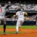 Jazz Chisholm was picked up while trying to steal a base in the Yankees' 11-4 loss to the Twins in New York, July 5, 2026.