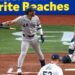 Jose Caballero flips the bat after hitting his second homer in the Yankees' 5-1 win over the Rays in Tampa, July 6, 2026.