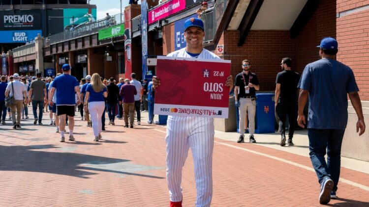 Former Yankees and current Mets slugger is at MLB All-Star games in Philadelphia on July 13, 2026.
