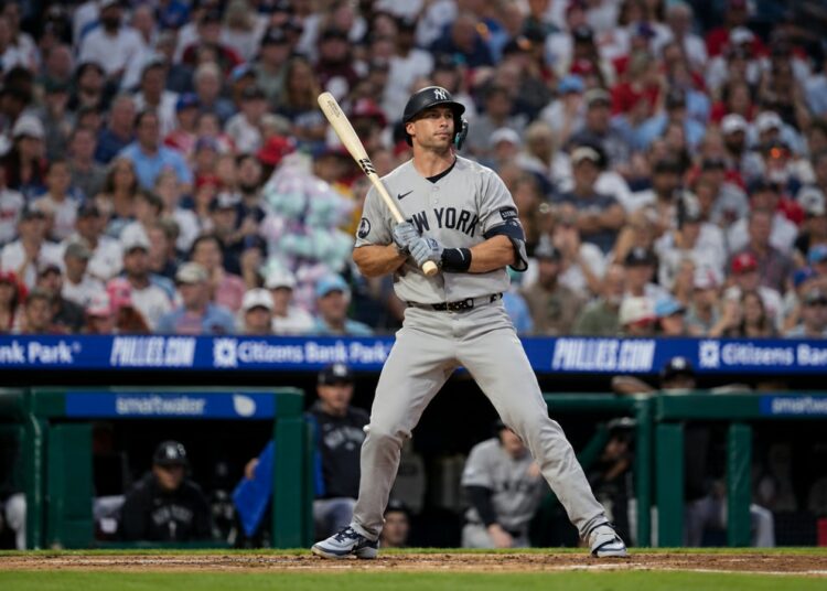 Paul Goldschmidt homers in the Yankees' 1-0 win over the Phillies, Philadelphia, July 24, 2026.