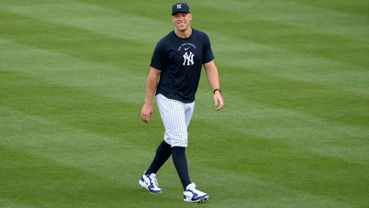Aaron Judge resumed running after a third scan cleared him for light activity, New York, August 6, 2026.