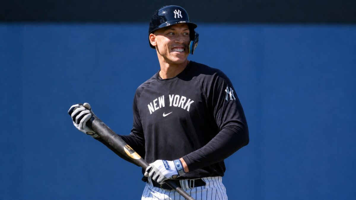 Yankees captain Aaron Judge is set to start hitting practices this week. Aug. 20, 2026.