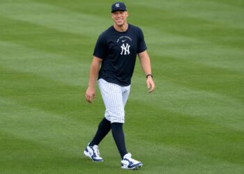 Aaron Judge resumed running after a third scan cleared him for light activity, New York, August 6, 2026.