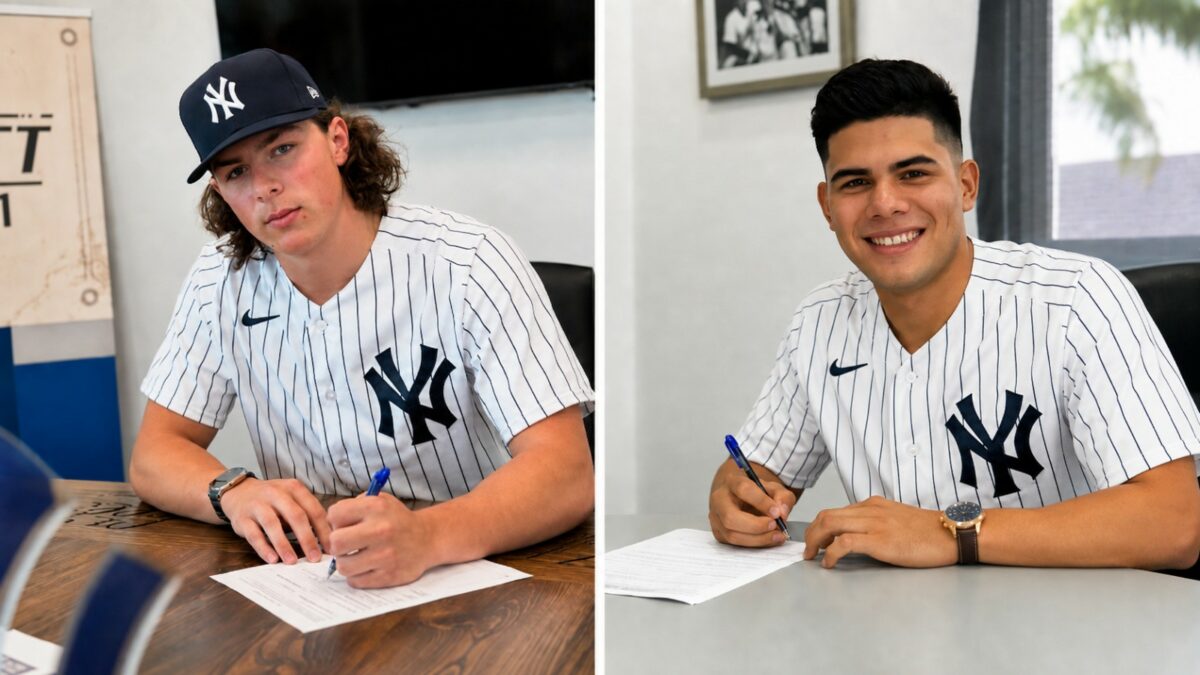 Yankees pitching prospects Antonio Gomez and Xavier Rivas.