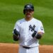 Austin Wells celebrates after a double in the Yankees' 8-3 win over the Blue Jays, New York, August 23, 2026.