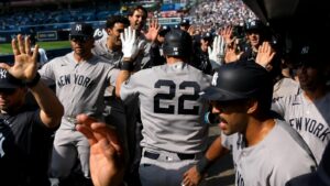Ben Rice snaps skid with a Yankees first that arrives at perfect time and saves Boone’s bet