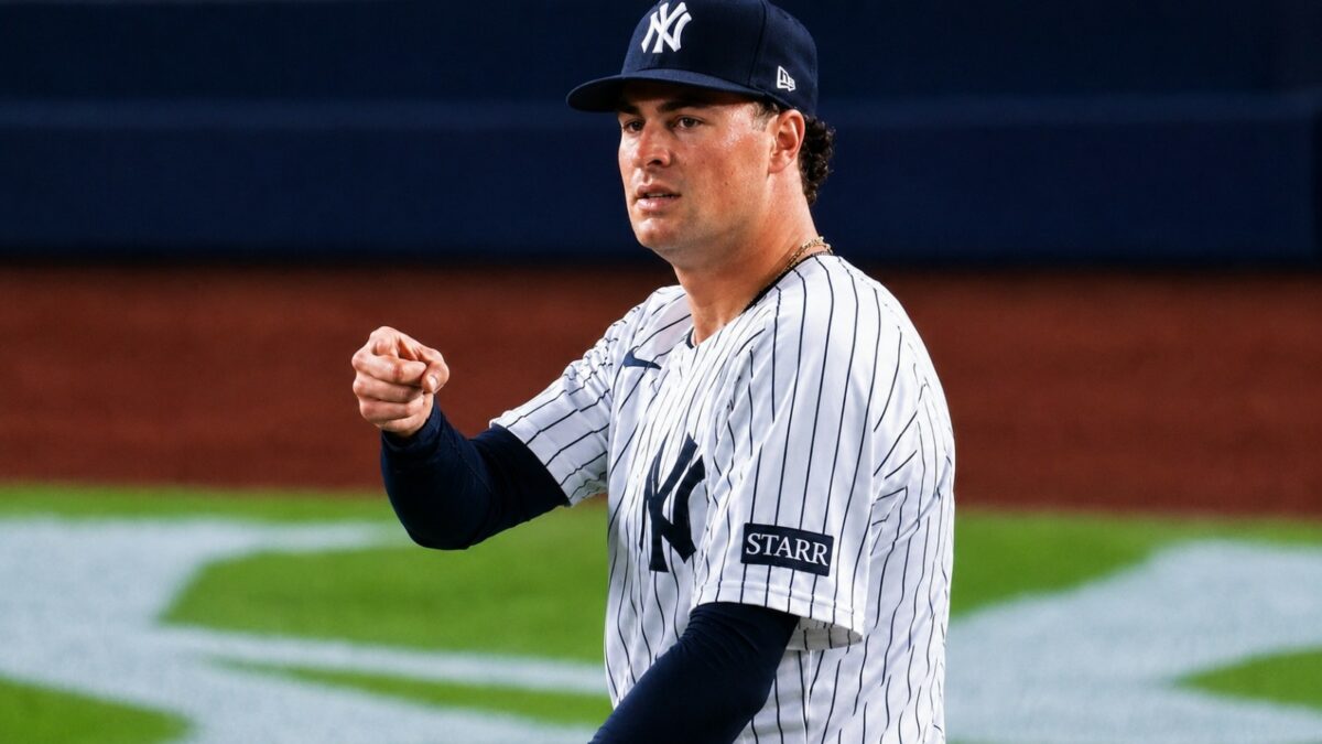 Cam Schlittler went 5.2 IP, 2 H, 0 ER, 8 K, and 5 BB in the Yankees' 1-0 win over the Red Sox, New York, August 28, 2026.