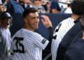 Cody Bellinger snapped a 32-game homer drought in the Yankees' 9-7 loss to the Astros, New York, August 26, 2026.