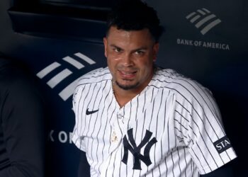 Fernando Cruz is visibly upset after giving a homer in the Yankees' 9-7 loss to the Astros, New York, August 26, 2026.