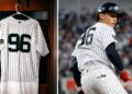 Yankees top rookie George Lombard Jr. wore No. 96 in his MLB debut, New York, August 4, 2026.