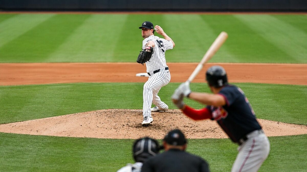 Gerrit Cole becomes the fastest Yankees pitcher to notch 1,000 strikeouts in the Yankees' 5-4 win over the Braves, New York, August 8, 2026.