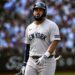 Heliot Ramos faces effort questions after his dismal bat and base running in the Yankees' 4-1 loss to the Blue Jays, Toronto, August 15, 2026.