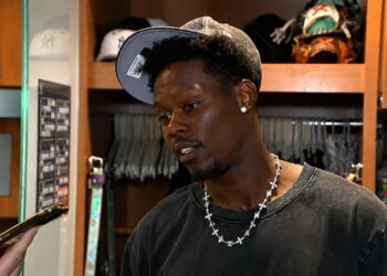 Jazz Chisholm Jr. spoke to media after the Yankees' 4-3 loss to the Blue Jays, New York, August 22, 2026.