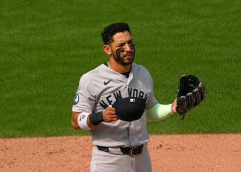 Jose Caballero is in action during the Yankees' 2-1 win over the Cubs at Wrigley Field, Chicago, August 2, 2026.
