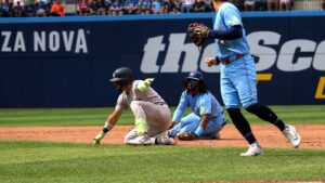 Jose Caballero’s eventful Yankees showcase draws ‘dirty’ Blue Jays blame