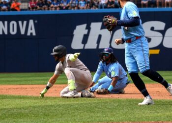 Jose Caballero sparked a chaotic baserunning drama in the seventh in the Yankees' 4-3 win over the Blue Jays, Toronto, August 16, 2026.