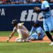 Jose Caballero sparked a chaotic baserunning drama in the seventh in the Yankees' 4-3 win over the Blue Jays, Toronto, August 16, 2026.
