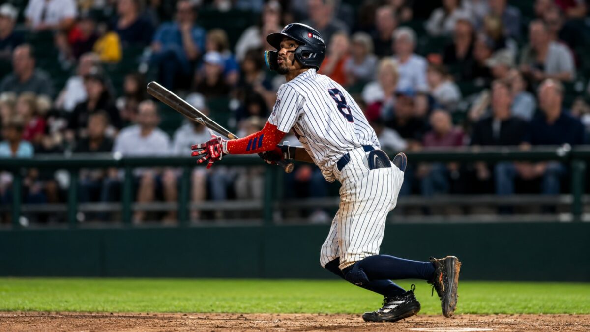 Luis Durango of the Somerset Patriots at TD Bank Ballpark, Bridgewater, United States, July 30, 2026.