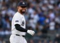 The Yankees acquired Luis Garcia Jr. for four prospects in a trade deal with the Nationals on August 03, 2026. He dubted in the Bronx very next day.