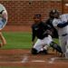 Michael Kay reached for a wild phrase to describe a Yankees rally led by Heliot Ramos in the sixth in the Yankees' 6-1 win over the Orioles, Baltimore, August 20, 2026.