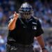 MLB umpire Hunter Wendelstedt is in action in the Yankees vs. Blue Jays game in Toronto, August 16, 2026.