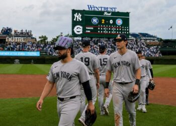 The New York Yankees beat the Chicago Cubs 2-0 at Wrigley Field, July 31, 2026.