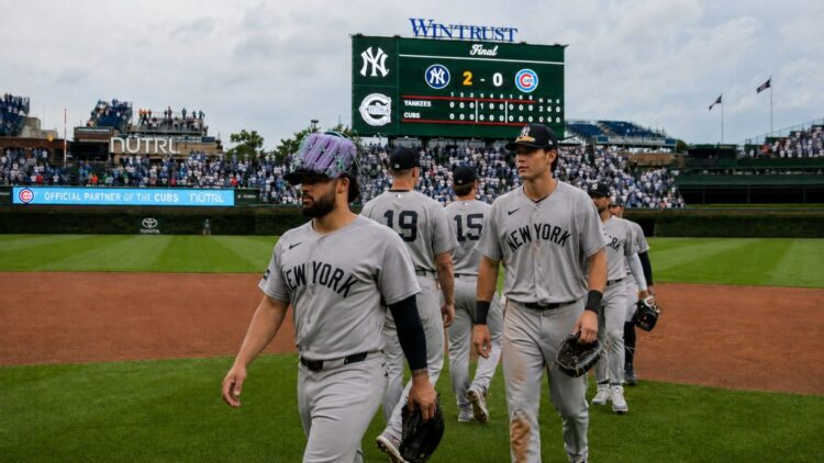 The New York Yankees beat the Chicago Cubs 2-0 at Wrigley Field, July 31, 2026.