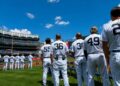 Former Yankees stars gather for Old Timers' Day at Yankee Stadium, Aug 9, 2026.