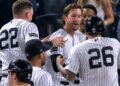 Ryan McMahon delivered the final hit in the Yankees' 3-2 walk-off win over the Braves, New York, August 7, 2026.