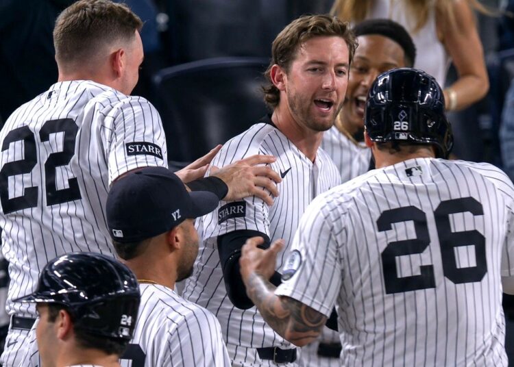 Ryan McMahon delivered the final hit in the Yankees' 3-2 walk-off win over the Braves, New York, August 7, 2026.