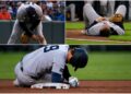 Ryan McMahon was seen bleeding and then writhing in pain during the Yankees' 5-3 win over the Orioles, Baltimore, August 19, 2026.