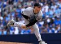 Ryan Weathers gave up one run in 7.1 innings in the Yankees' 4-3 win over the Blue Jays, Toronto, August 16, 2026.