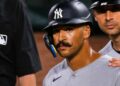 Trent Grisham's three RBIs gave the Yankees' 3-1 win over the Orioles, Baltimore, August 19, 2026.
