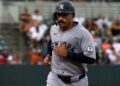 Trent Grisham's three RBIs gave the Yankees' 3-1 win over the Orioles, Baltimore, August 19, 2026.