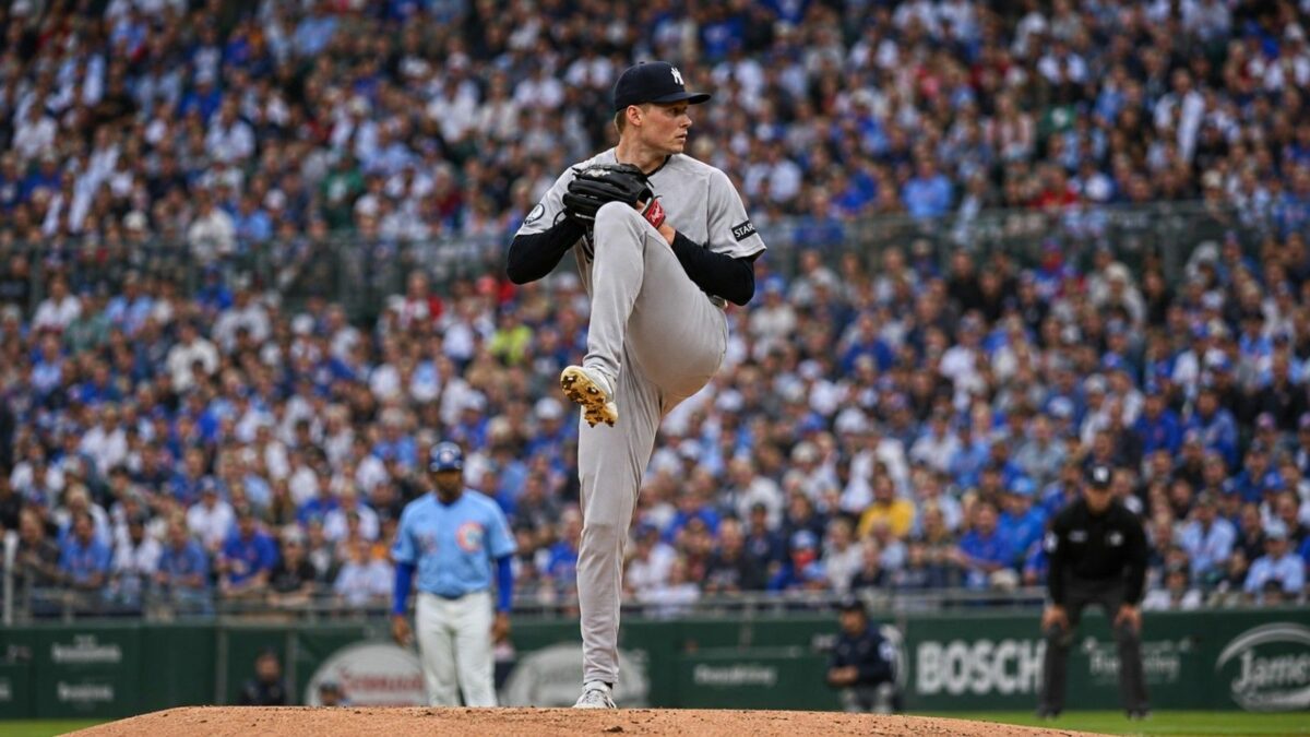 Will Warren pitched a career-high 24 changeups in scoreless 6.1 IP as the Yankees shutout the Cubs 2-0 at Wrigley Field, Chicago, July 31, 2026.