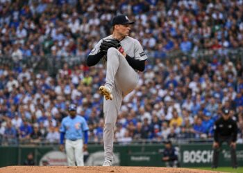 Will Warren pitched a career-high 24 changeups in scoreless 6.1 IP as the Yankees shutout the Cubs 2-0 at Wrigley Field, Chicago, July 31, 2026.